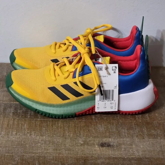 NWT Adidas x LEGO Sport J (GS) Kid's Size 4.5Y - Picture 1 of 8